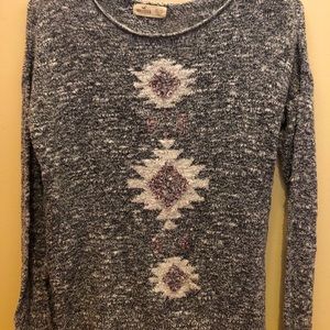 Hollister gray marled sweater